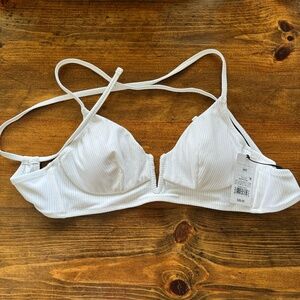 Target Women's White Bikini Top NWT